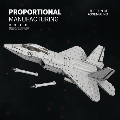 BRICKOPS LOCKHEAD MARTIN F-22 RAPTOR (2,000 Pieces)